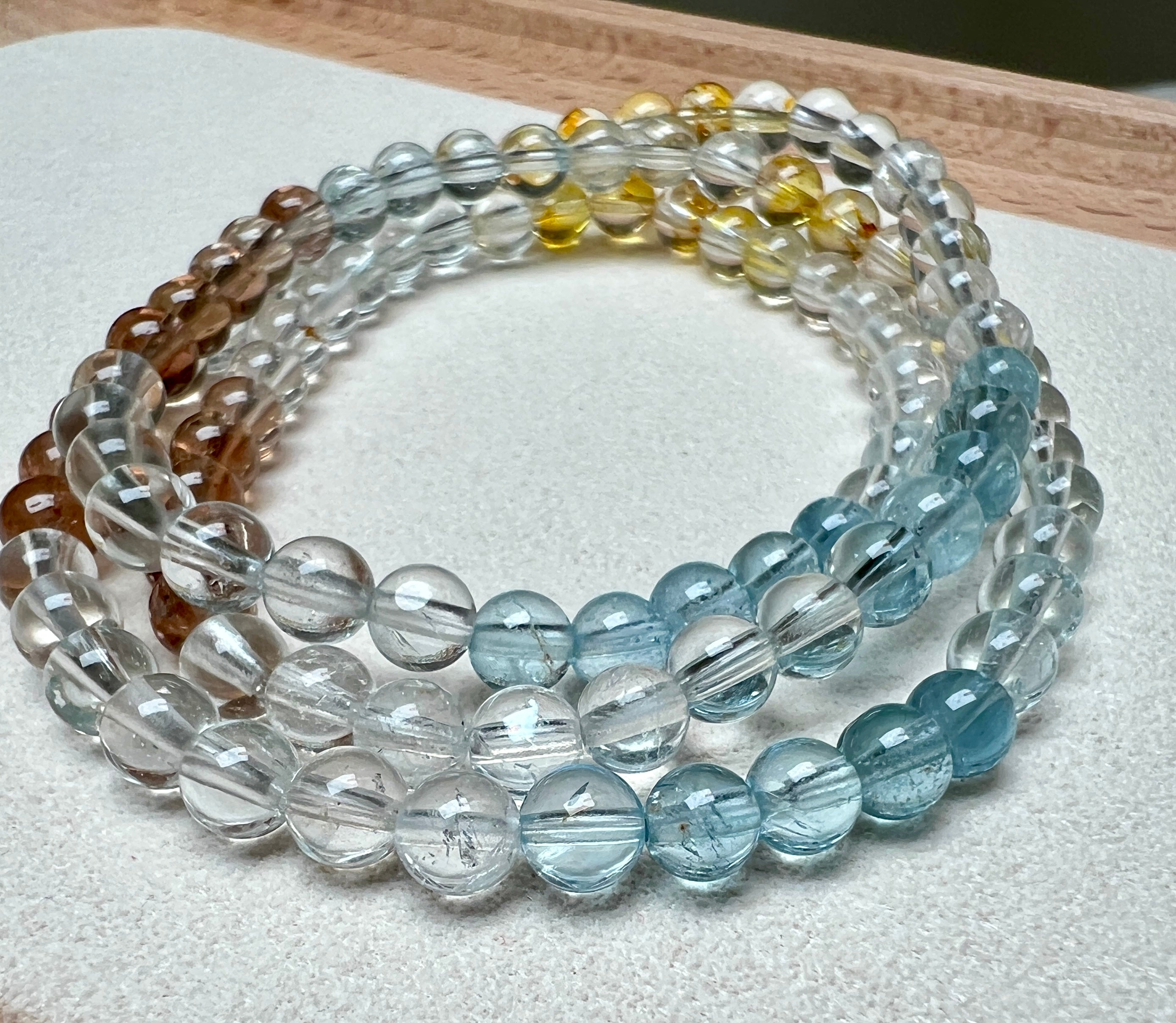 Radiant Topaz Triple Wrap