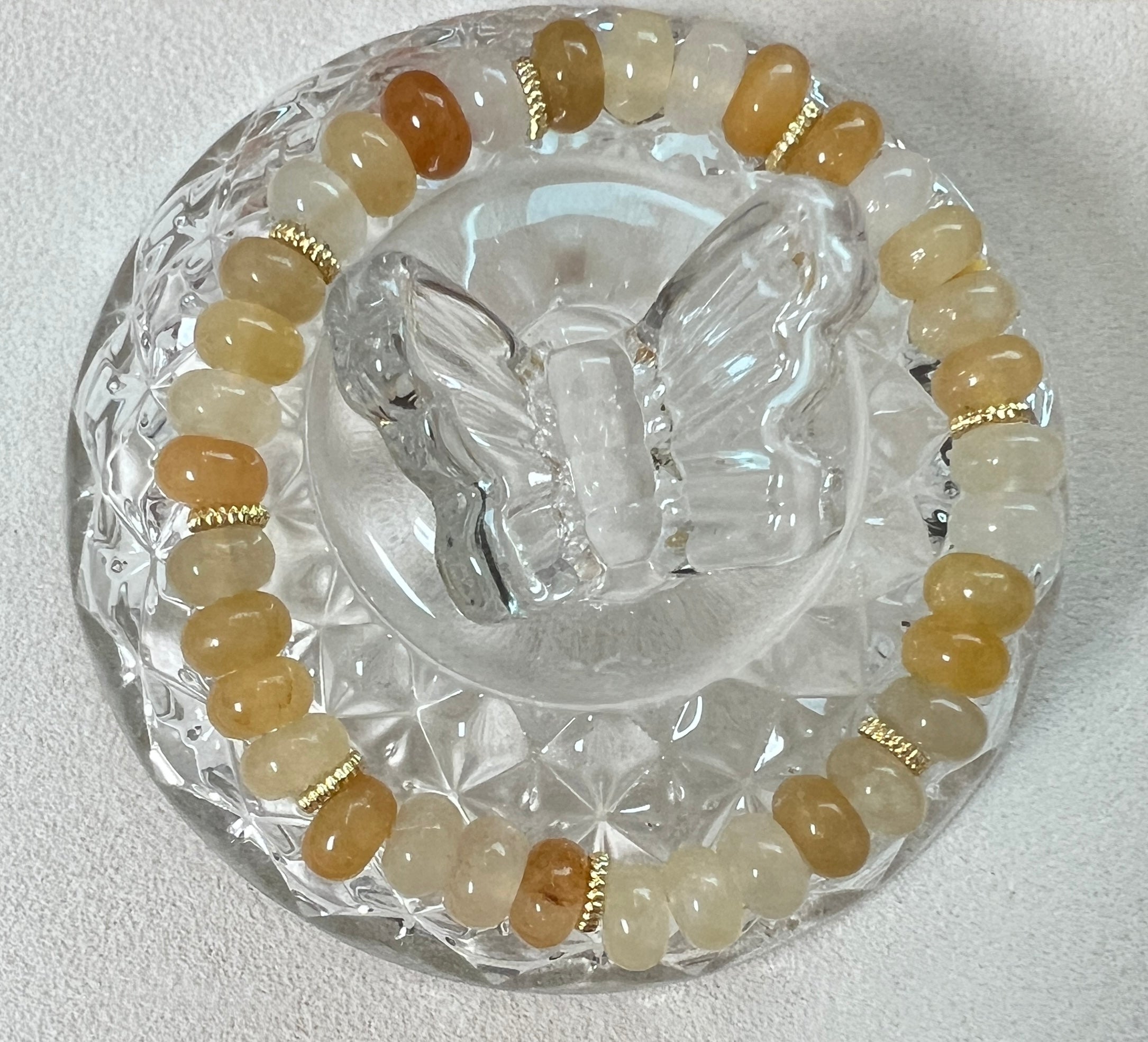 Golden Silk Jade Bracelet