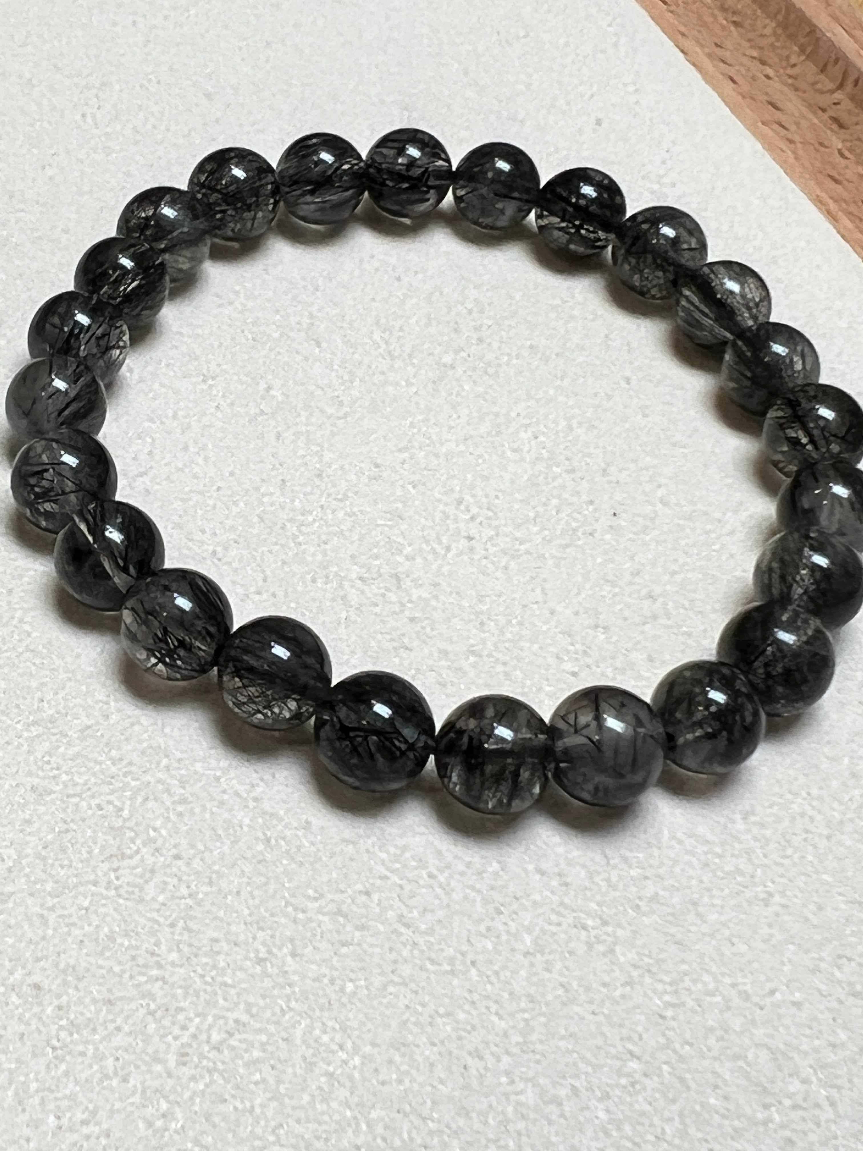 Black Rutilated Quartz 8mm